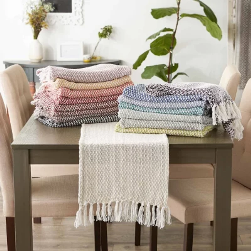 Design Imports Nautical Blue Woven Table Runner