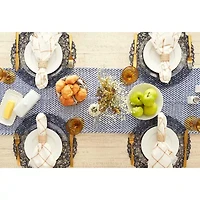 Design Imports Nautical Blue Woven Table Runner