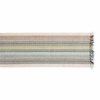 Design Imports Variegated Mediterranean Fringe Table Runner
