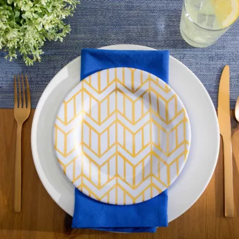 Design Imports Space-Dyed Gray Pvc Table Runner