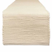 Design Imports Natural Solid Chindi Table Runner