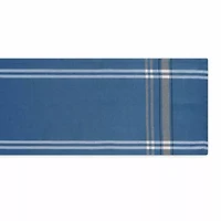 Design Imports Blue Chambray French Stripe Table Runner