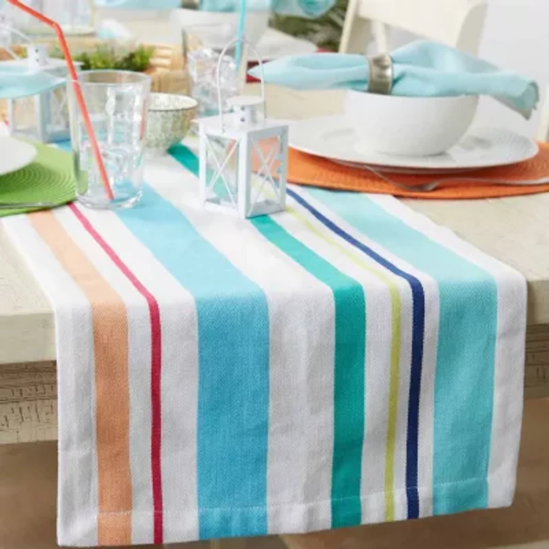 Design Imports Beachy Keen Stripe Table Runner