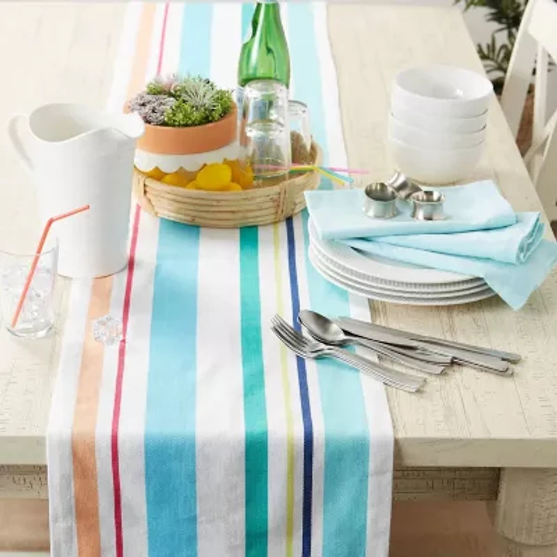 Design Imports Beachy Keen Stripe Table Runner