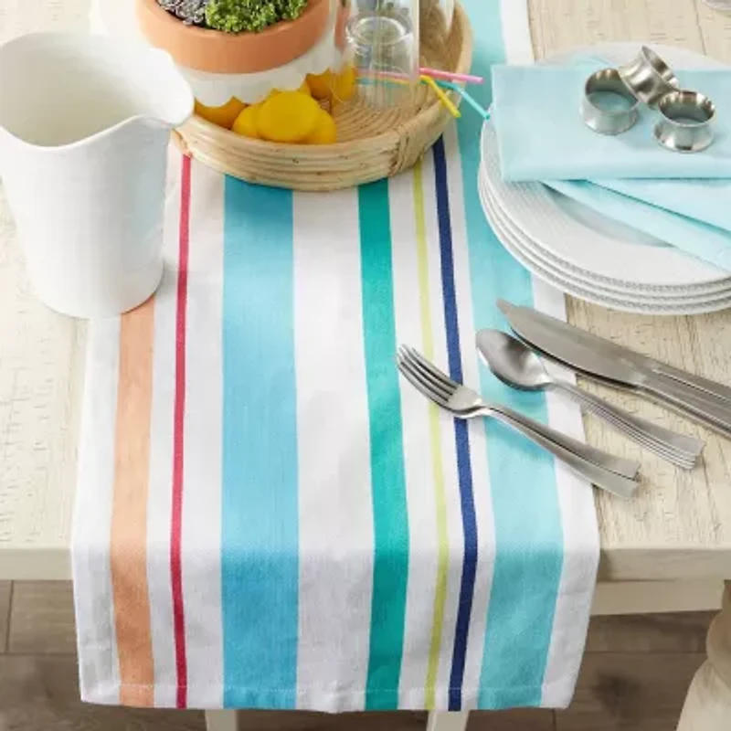 Design Imports Beachy Keen Stripe Table Runner