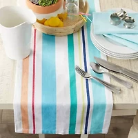 Design Imports Beachy Keen Stripe Table Runner