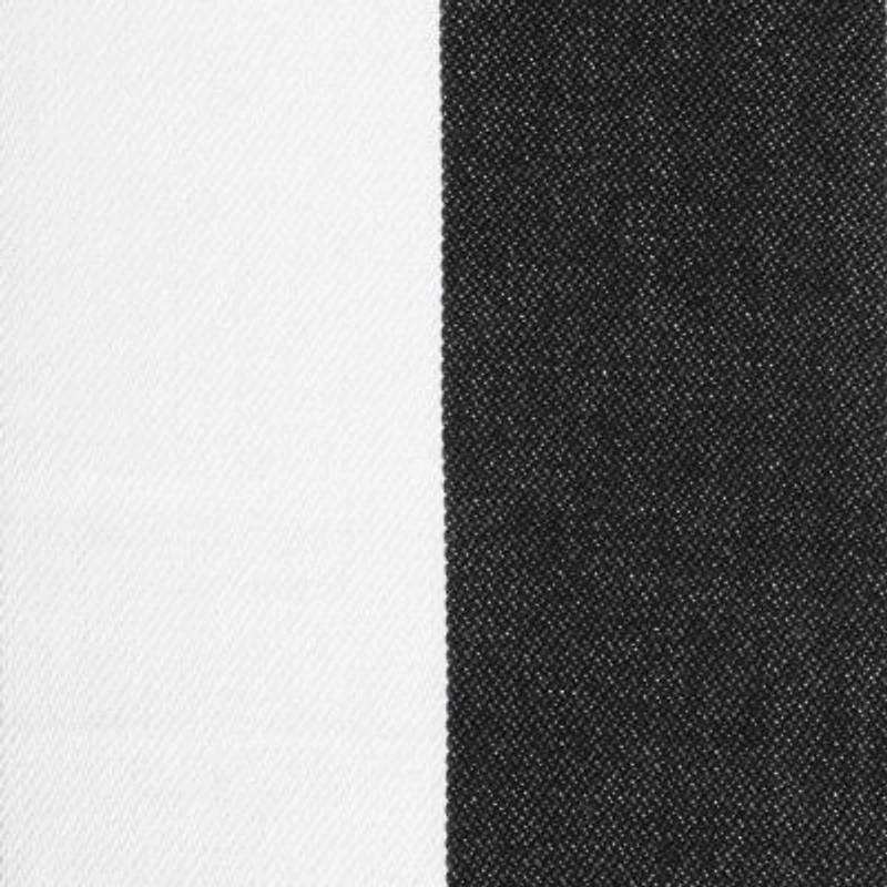 Design Imports Black/White Dobby Stripe Table Runner