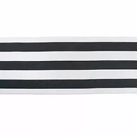 Design Imports Black/White Dobby Stripe Table Runner