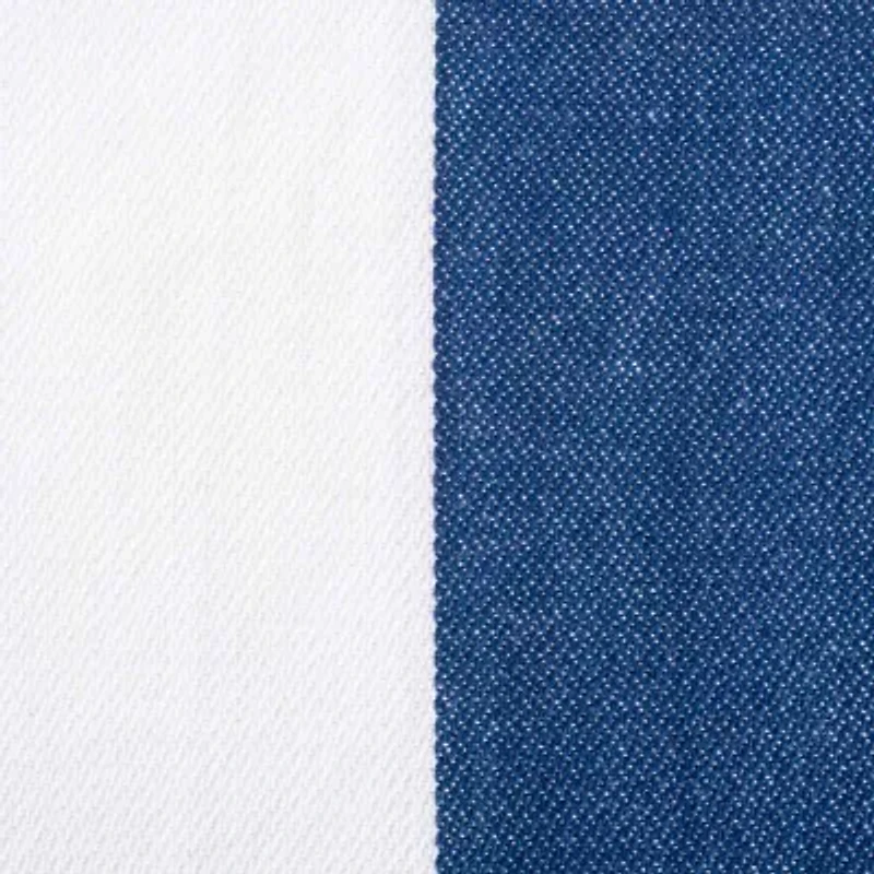 Design Imports Navy/White Dobby Stripe Table Runner