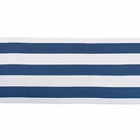 Design Imports Navy/White Dobby Stripe Table Runner