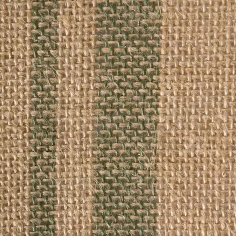 Design Imports Mineral Double Border Burlap Table Runner