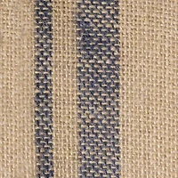 Design Imports Mineral Double Border Burlap Table Runner