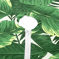 Design Imports Banana Leaf Outdoor  With Zipper Table Runner