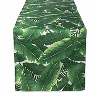 Design Imports Banana Leaf Outdoor Table Runner