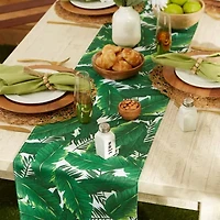 Design Imports Banana Leaf Outdoor Table Runner