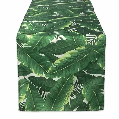 Design Imports Banana Leaf Outdoor Table Runner