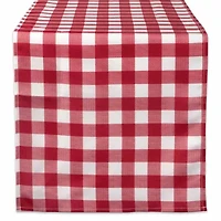 Design Imports Tango Red Check Outdoor Table Runner