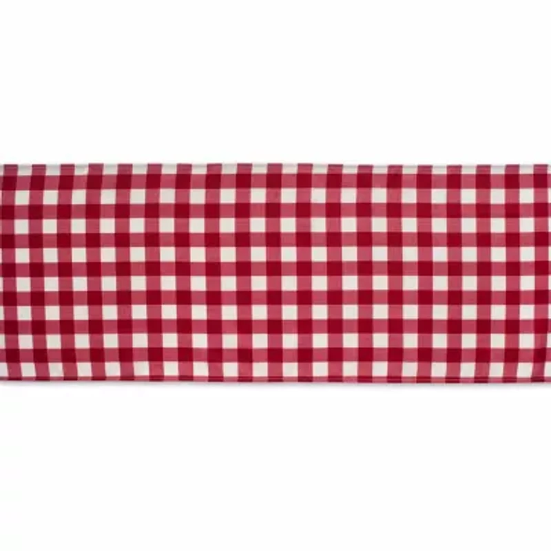Design Imports Tango Red Check Outdoor Table Runner