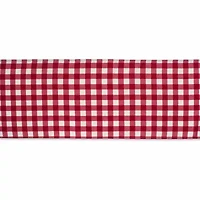 Design Imports Tango Red Check Outdoor Table Runner