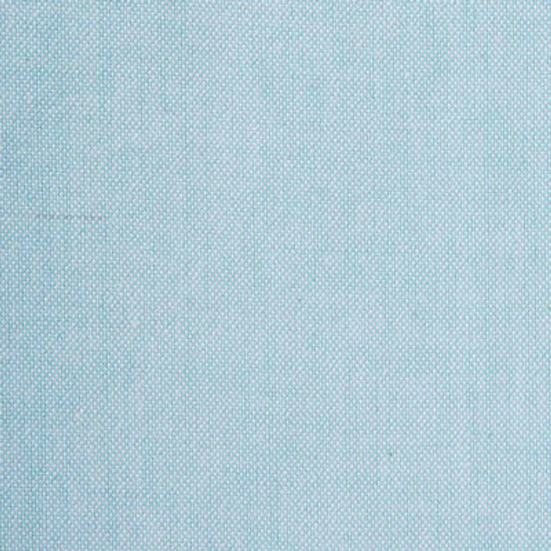 Design Imports Aqua Solid Chambray Table Runner