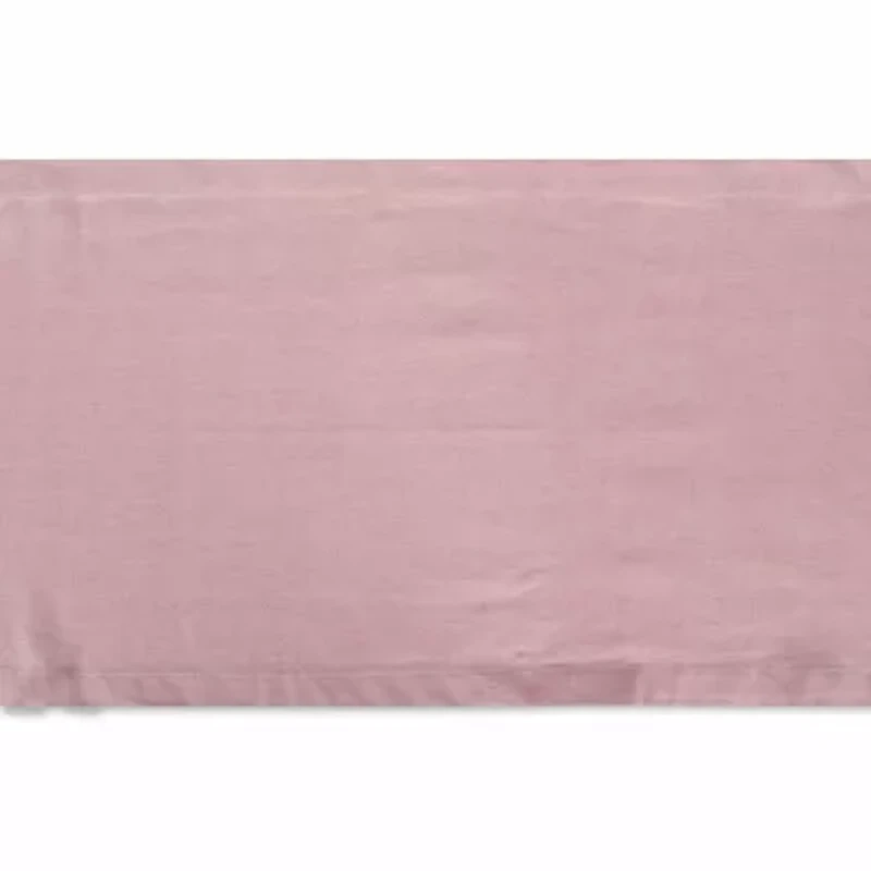 Design Imports Rose Solid Chambray Table Runner