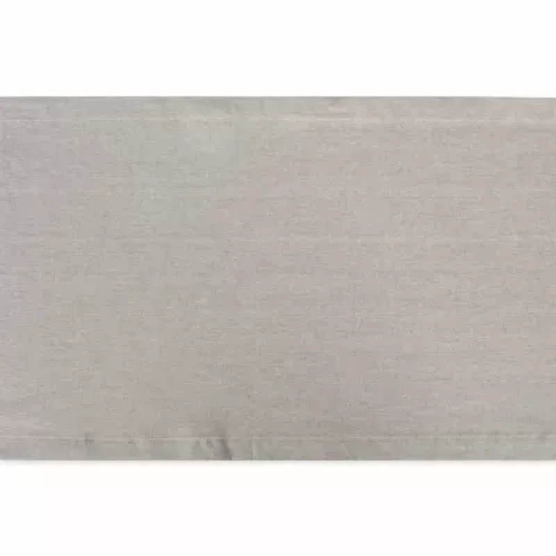 Design Imports Stone Brown Solid Chambray Table Runner