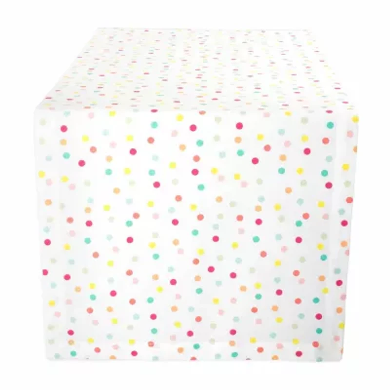 Design Imports Multi Polka Dots Print Table Runner