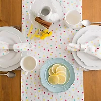 Design Imports Multi Polka Dots Print Table Runner