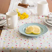 Design Imports Multi Polka Dots Print Table Runner
