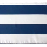 Design Imports Nautical Blue Cabana Stripe Outdoor Table Runner