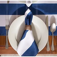 Design Imports Nautical Blue Cabana Stripe Outdoor Table Runner