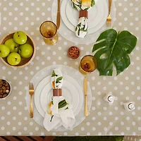 Design Imports Natl Polka Dot Vinyl Tablecloth