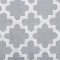 Design Imports Gray Lattice Tablecloth