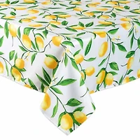 Design Imports Lemon Bliss Print Outdoor Tablecloth