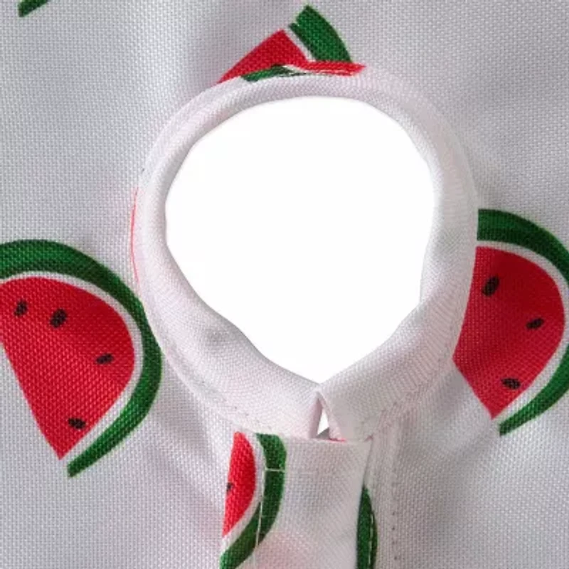 Design Imports Watermelon Print Outdoor  With Zipper Tablecloth