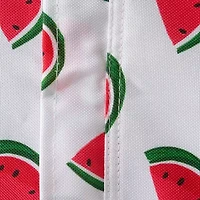 Design Imports Watermelon Print Outdoor  With Zipper Tablecloth