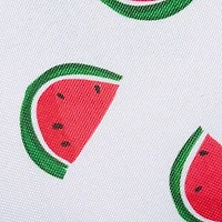 Design Imports Watermelon Print Outdoor  With Zipper Tablecloth