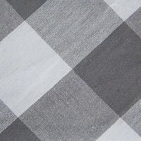 Design Imports Gray/White Buffalo Check Tablecloth