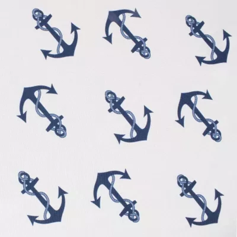 Design Imports Anchors Print Outdoor Tablecloth