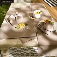 Design Imports Stone Tonal Lattice Print Outdoor Tablecloth