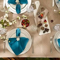 Design Imports Stone Tonal Lattice Print Outdoor Tablecloth