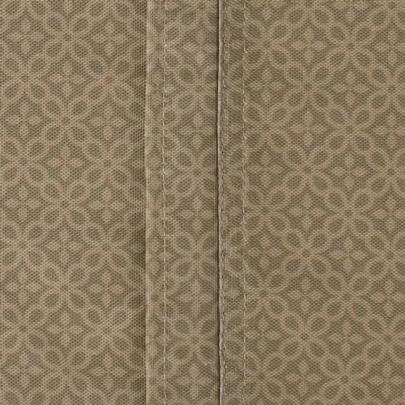 Design Imports Stone Tonal Lattice Print Outdoor  With Zipper Tablecloth