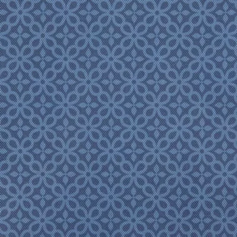 Design Imports French Blue Tonal Lattice Print Outdoor Tablecloth