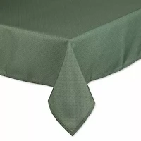 Design Imports Artichoke Tonal Lattice Print Outdoor Tablecloth