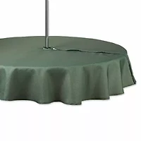 Design Imports Artichoke Tonal Lattice Print Outdoor  With Zipper Tablecloth