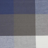 Design Imports French Blue Tri Color Check Tablecloths