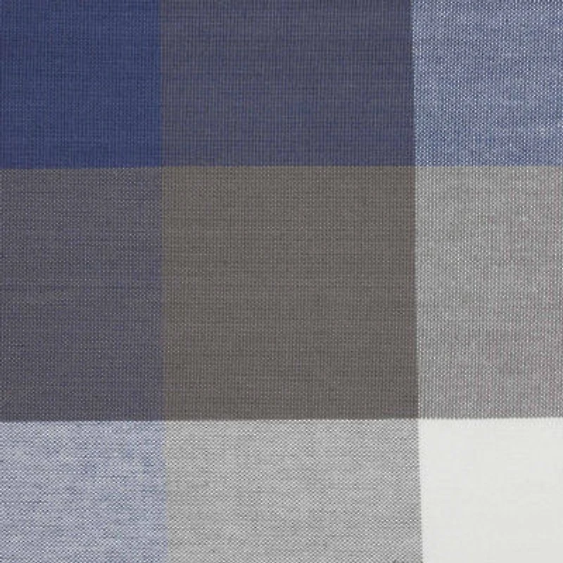 Design Imports French Blue Tri Color Check Tablecloth