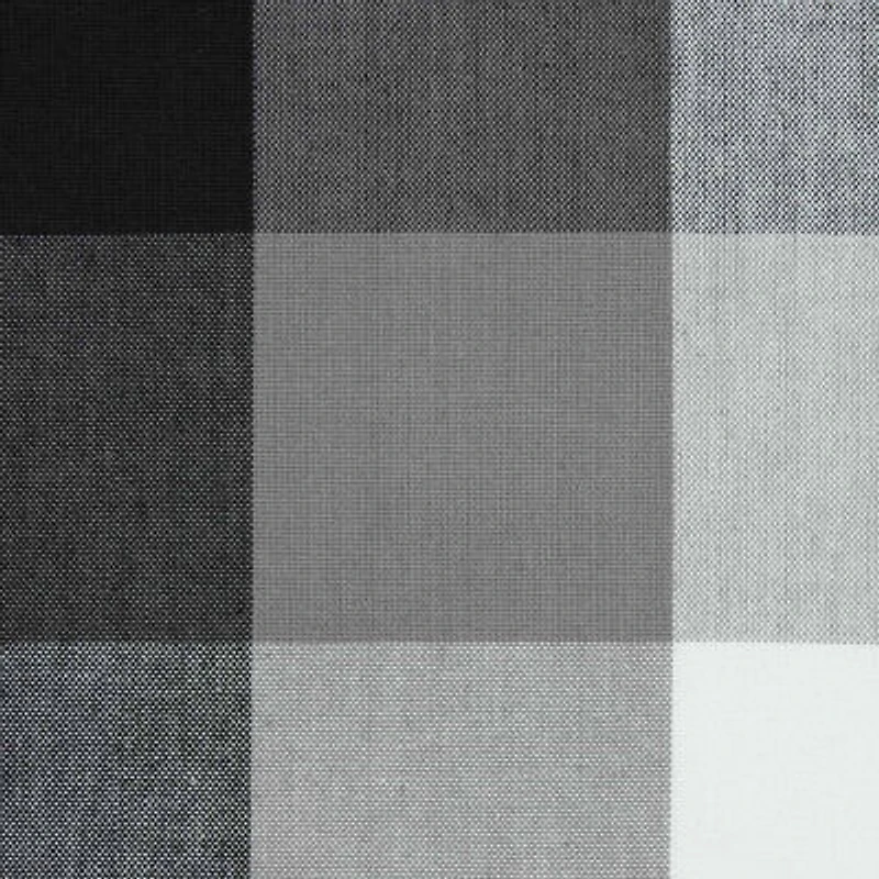 Design Imports Black Tri Color Check Tablecloth