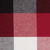 Design Imports Cardinal Red Tri Color Check Tablecloth