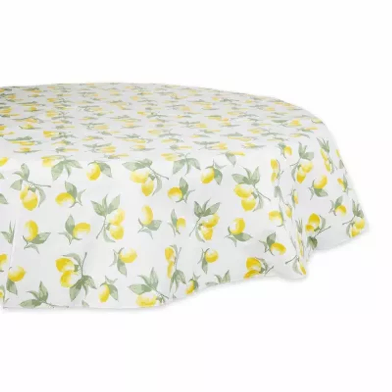 Design Imports Summer Lemons Vinyl Tablecloth